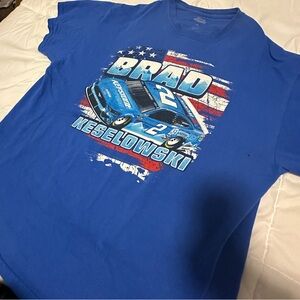 Vintage graphic t shirt Brad Keselowski NASCAR
